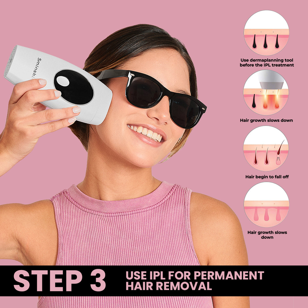 5MINSKIN AT-HOME LASER HAIR REMOVAL HANDSET - 72% OFF MOTHER'S DAY SALE + 4 FREE GIFTS (WORTH $290)
