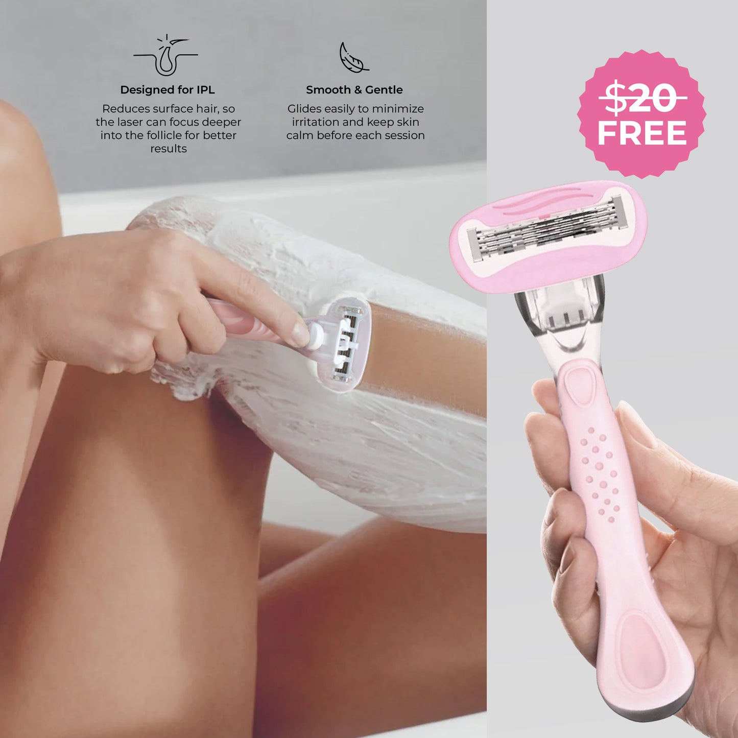 5MINSKIN AT-HOME LASER HAIR REMOVAL HANDSET - 50% OFF END OF SEASON  SALE