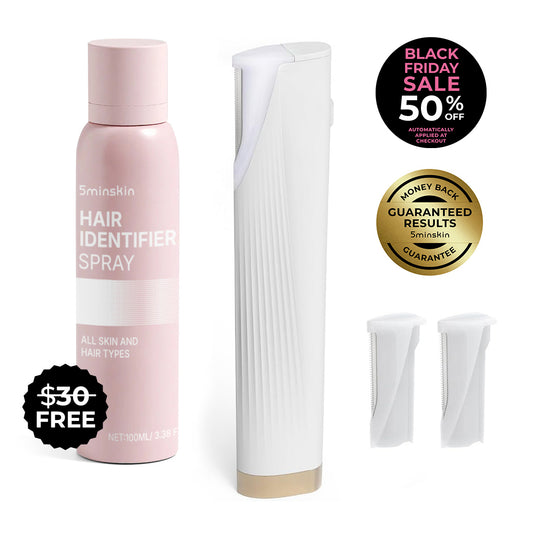 5MINSKIN ELECTRIC DERMAPLANING TOOL + FREE HAIR IDENTIFIER SPRAY - 50% OFF  BLACK FRIDAY SALE